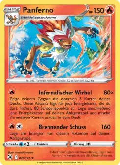 Pokémon-Karte Panferno 026/172