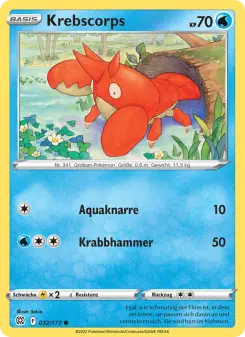Pokémon-Karte Krebscorps 032/172