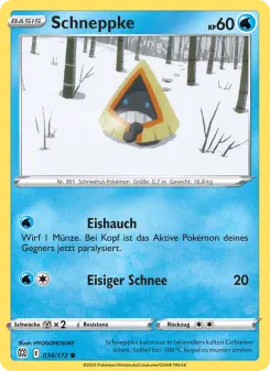 Pokémon-Karte Schneppke 034/172