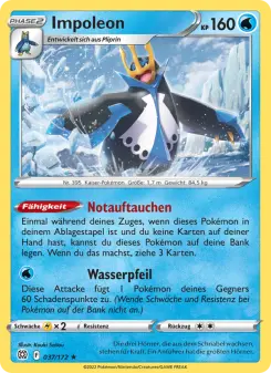 Pokémon-Karte Impoleon 037/172