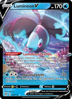 Pokémon-Karte Lumineon V 040/172