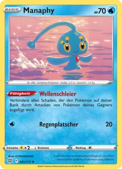 Pokémon-Karte Manaphy 041/172