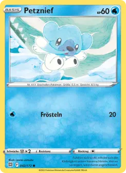 Pokémon-Karte Petznief 042/172