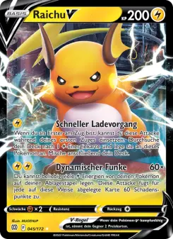 Pokémon-Karte Raichu V 045/172