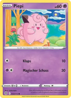 Pokémon-Karte Piepi 053/172