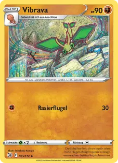 Pokémon-Karte Vibrava 075/172