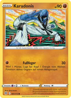 Pokémon-Karte Karadonis 081/172
