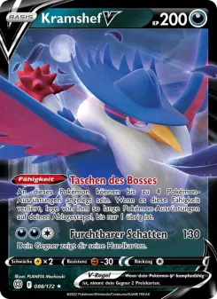 Pokémon-Karte Kramshef V 088/172