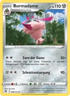 Pokémon-Karte Burmadame 098/172