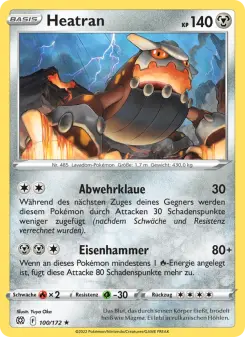 Pokémon-Karte Heatran 100/172