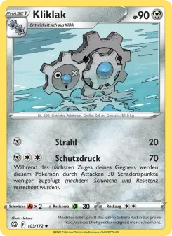 Pokémon-Karte Kliklak 103/172