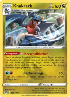Pokémon-Karte Knakrack 109/172