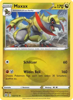 Pokémon-Karte Maxax 112/172