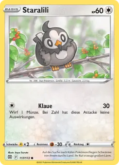 Pokémon-Karte Staralili 117/172