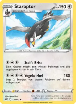 Pokémon-Karte Staraptor 119/172