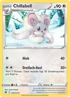 Pokémon-Karte Chillabell 125/172