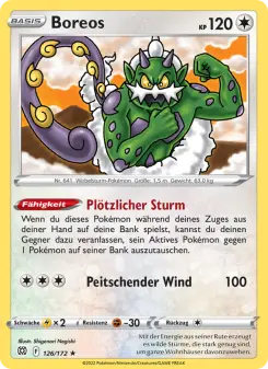 Pokémon-Karte Boreos 126/172