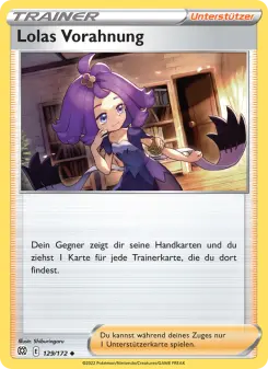 Pokémon-Karte Lolas Vorahnung 129/172