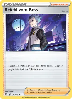 Pokémon-Karte Befehl vom Boss 132/172