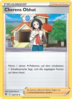 Pokémon-Karte Cherens Obhut 134/172