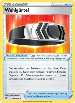 Pokémon-Karte Wahlgürtel 135/172
