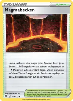 Pokémon-Karte Magmabecken 144/172