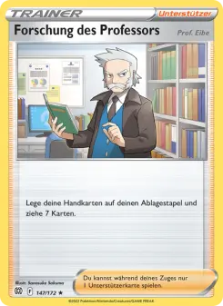 Pokémon-Karte Forschung des Professors 147/172