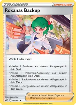 Pokémon-Karte Roxanas Backup 148/172