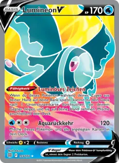 Pokémon-Karte Lumineon V 155/172