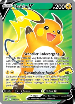 Pokémon-Karte Raichu V 158/172