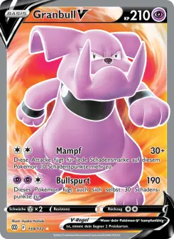 Pokémon-Karte Granbull V 159/172