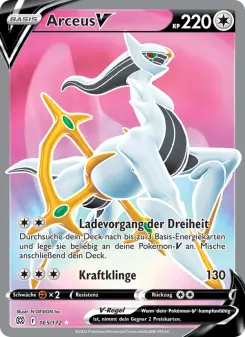 Pokémon-Karte Arceus V 165/172