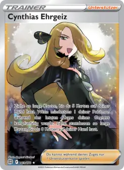 Pokémon-Karte Cynthias Ehrgeiz 169/172