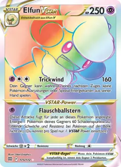 Pokémon-Karte Elfun VSTAR 175/172