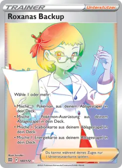 Pokémon-Karte Roxanas Backup 180/172