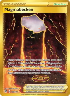 Pokémon-Karte Magmabecken 185/172