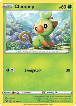 Pokémon-Karte Chimpep SWSH001