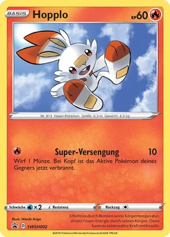 Pokémon-Karte Hopplo SWSH002