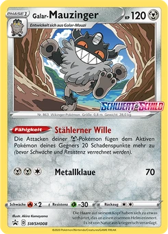Pokémon-Karte Galar-Mauzinger SWSH008