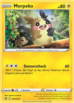 Pokémon-Karte Morpeko SWSH012