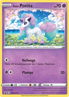 Pokémon-Karte Galar-Ponita SWSH013