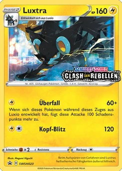 Pokémon-Karte Luxtra SWSH023