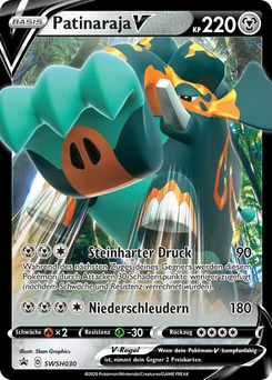 Pokémon-Karte Patinaraja V SWSH030