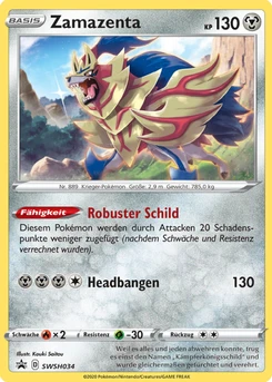 Pokémon-Karte Zamazenta SWSH034