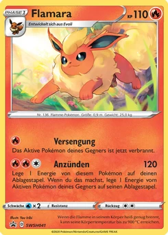 Pokémon-Karte Flamara SWSH041
