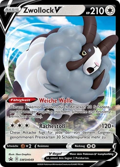 Pokémon-Karte Zwollock V SWSH049