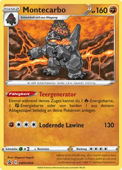 Pokémon-Karte Montecarbo SWSH054