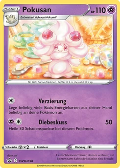 Pokémon-Karte Pokusan SWSH058