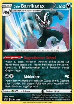 Pokémon-Karte Galar-Barrikadax SWSH059