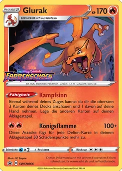 Pokémon-Karte Glurak SWSH066